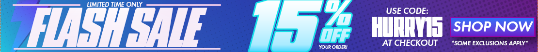 15% OFF FLASH SALE