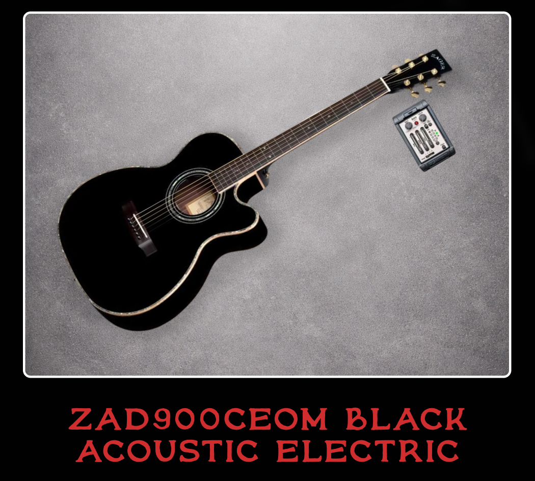ZAD900CEOM Black Acoustic Electric