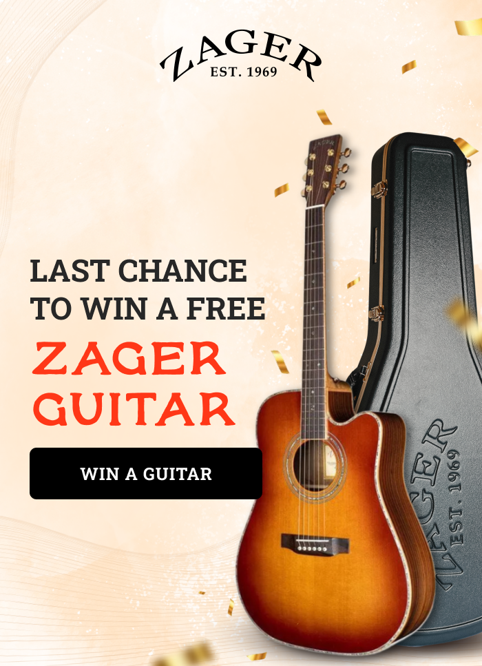 Last chance to win a FREE ZAGER GUITAR