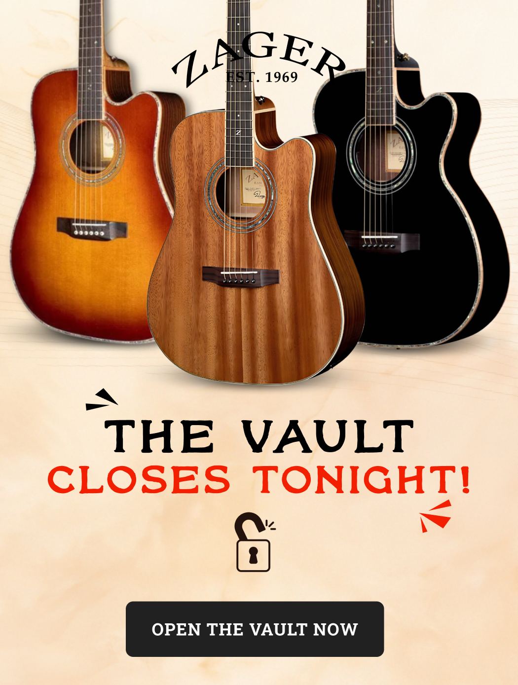 THE VAULT CLOSES TONIGHT