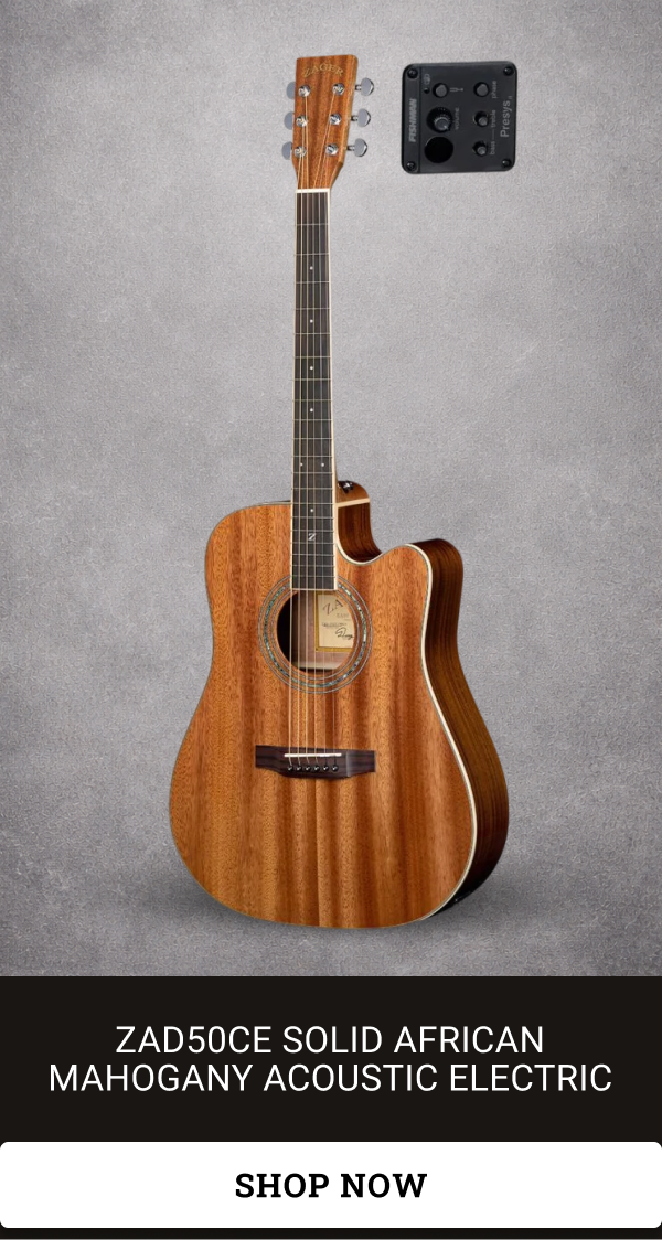 ZAD50CE Solid African Mahogany Acoustic Electric