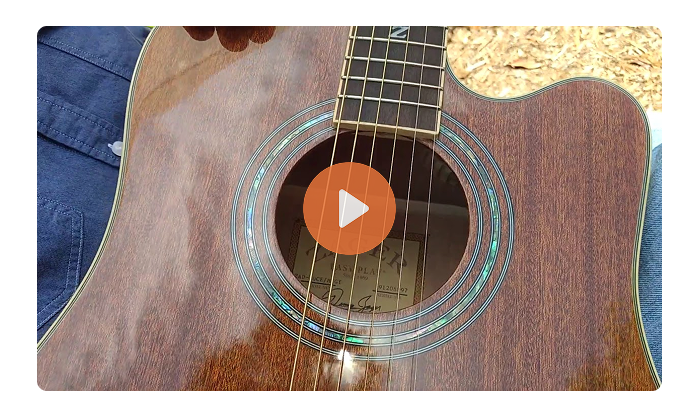 ZAD50CE Solid African Mahogany Acoustic Electric Left Handed