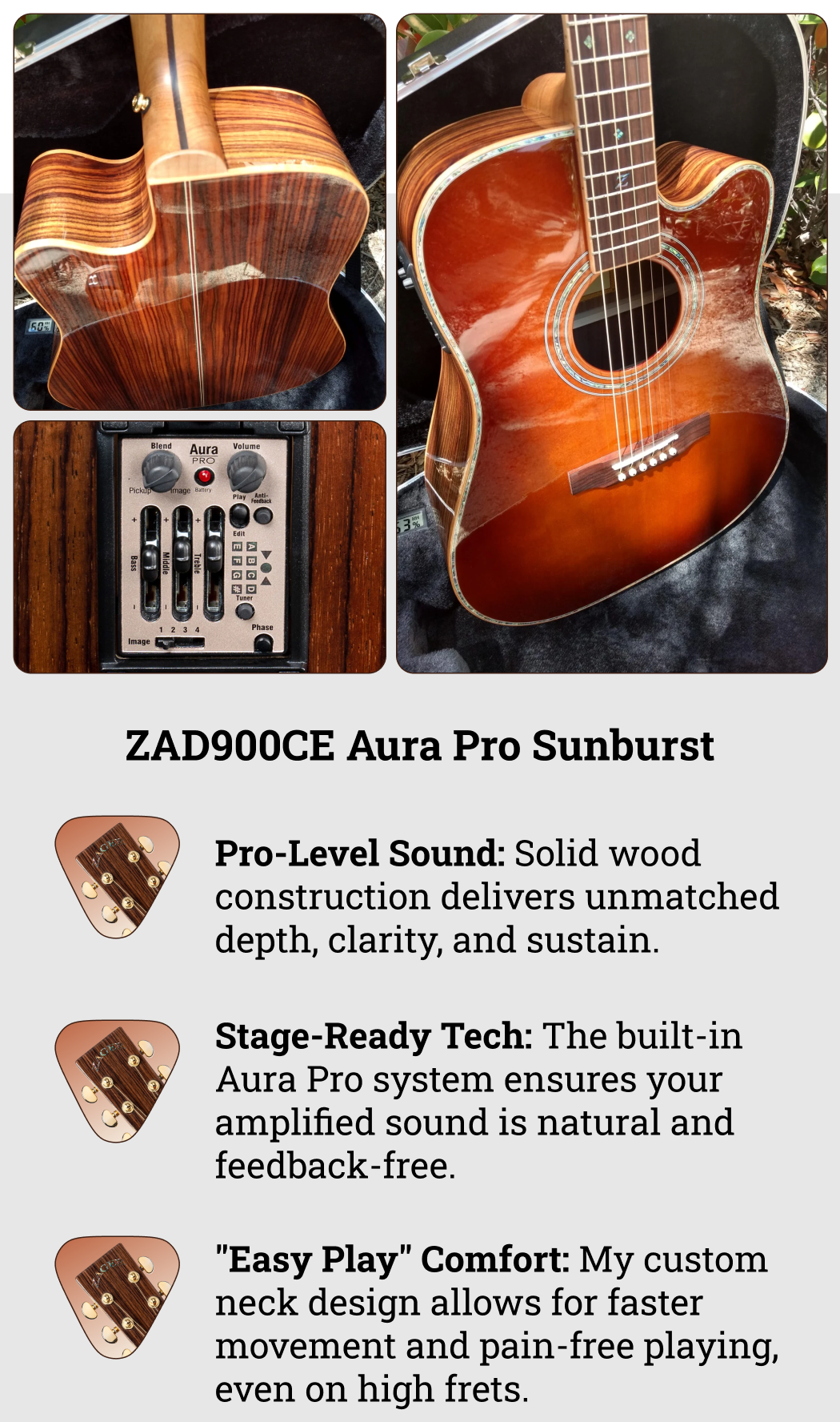 ZAD900CE Aura Pro Sunburst
