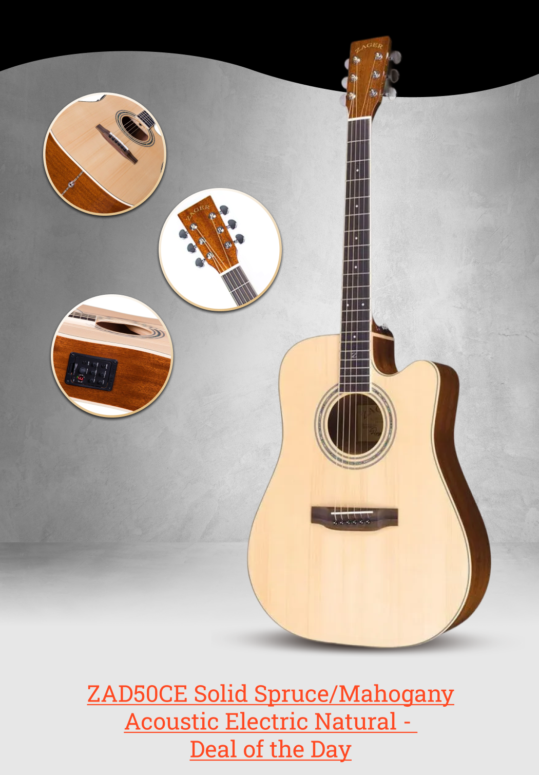 ZAD50CE Solid Spruce/Mahogany
