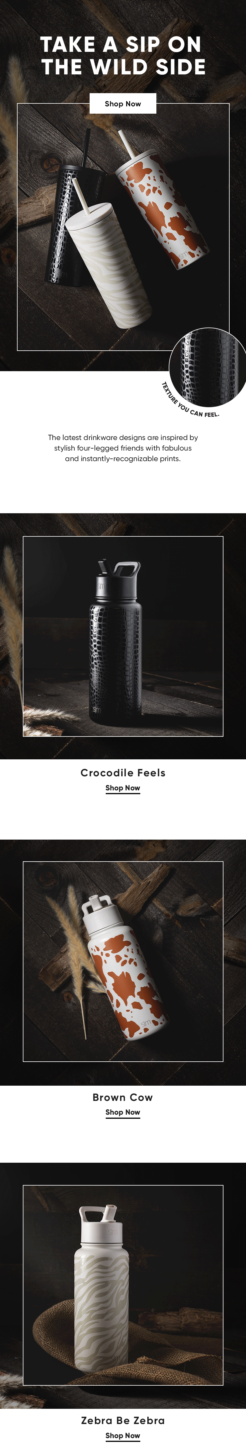 Take a sip on the wild side! Simple Modern