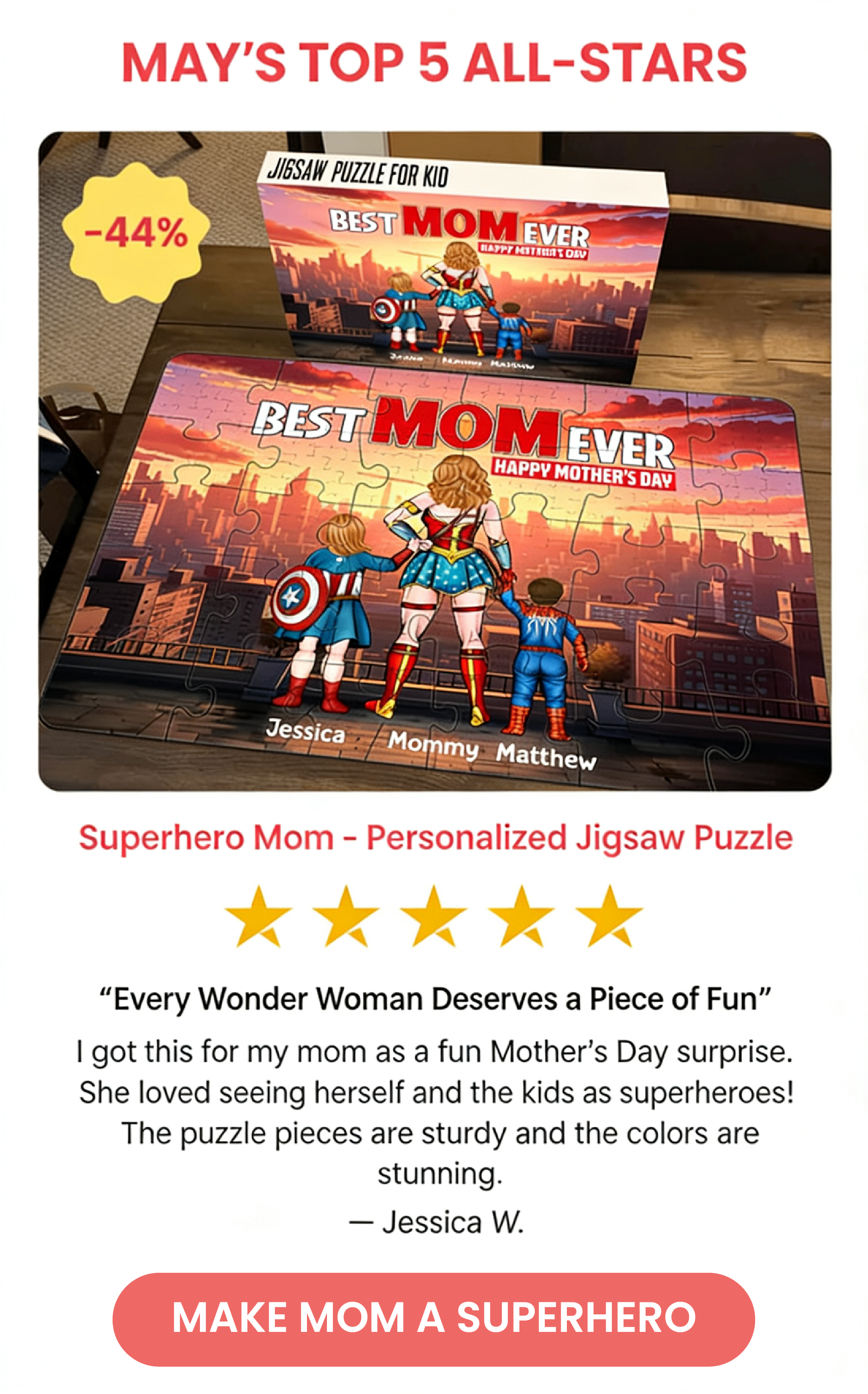 MAKE MOM A SUPERHERO