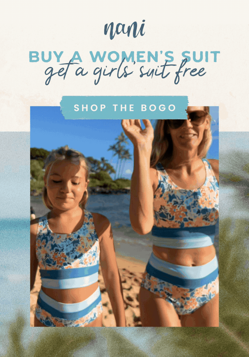 Buy a women's suit, get a girls' suit free