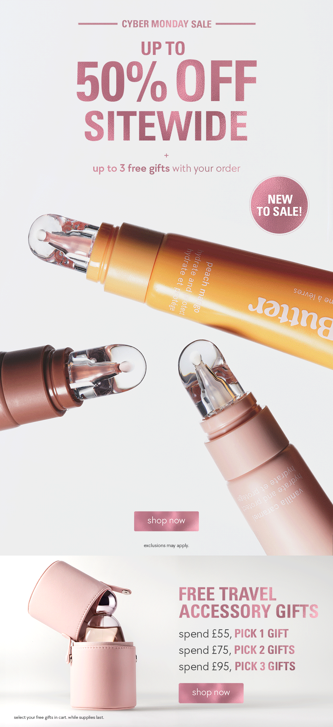 up to 50% off sitewide