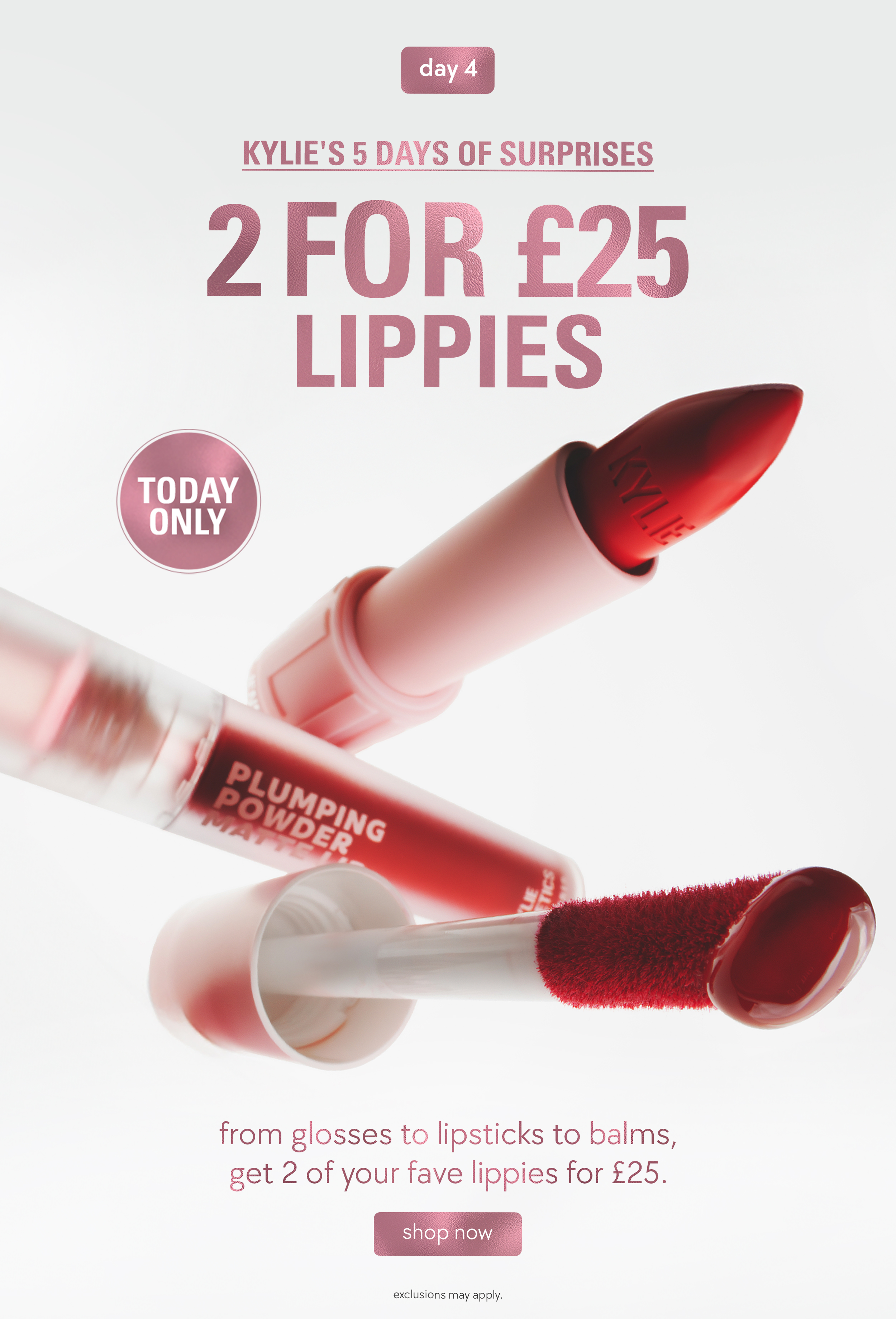 2 for £25 lippies