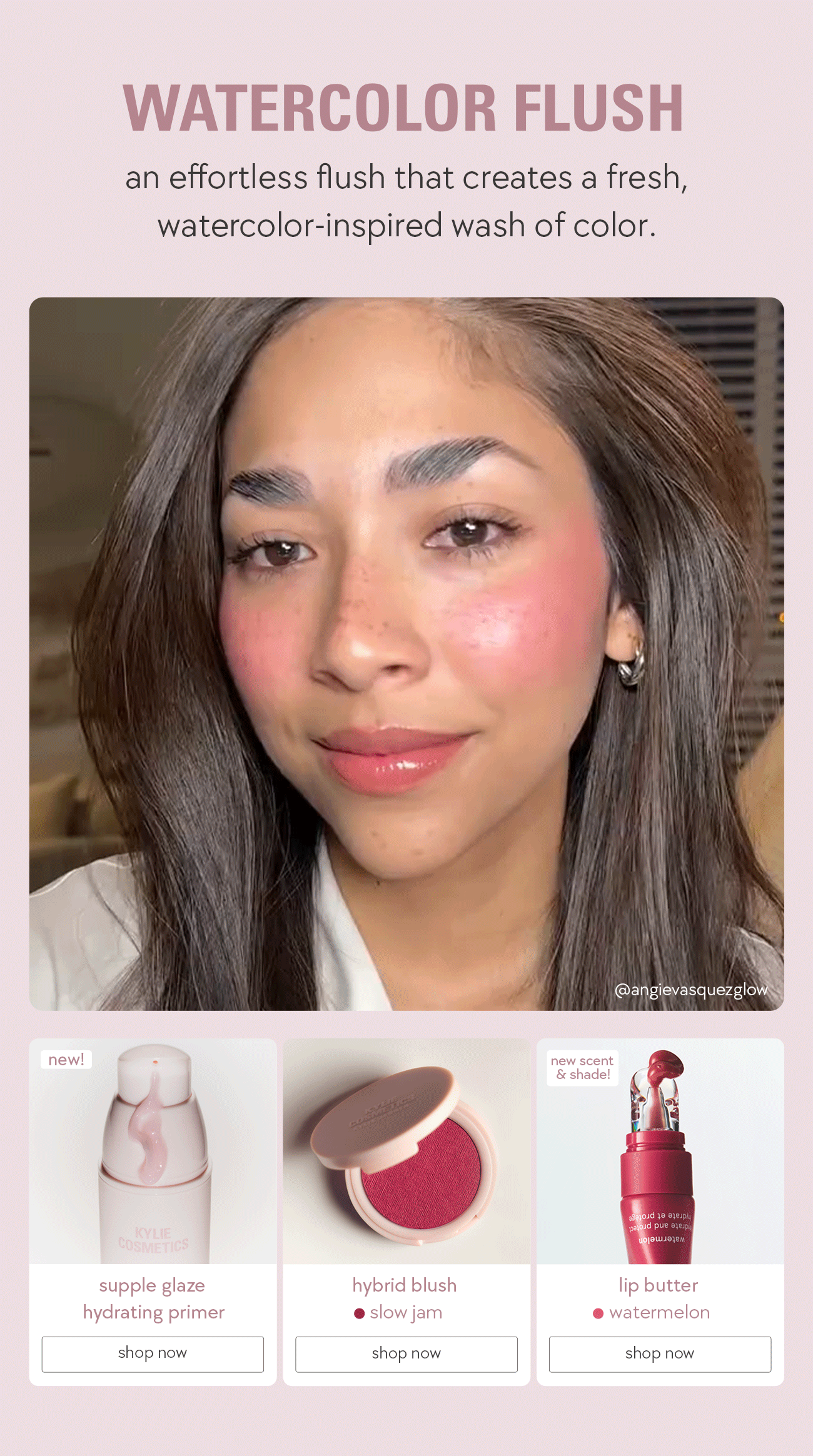 watercolor flush: an effortless flush that creates a fresh, watercolor-inspired wash of color