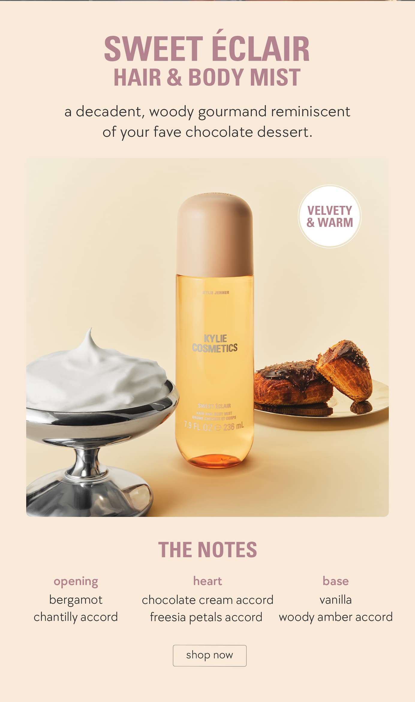 sweet eclair hair & body mist