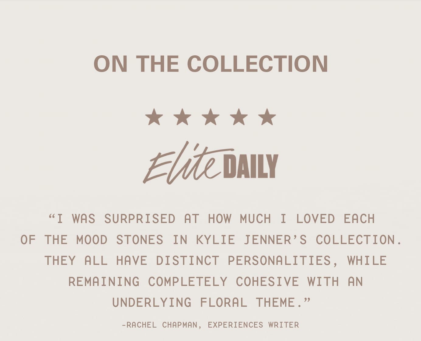 on the collection