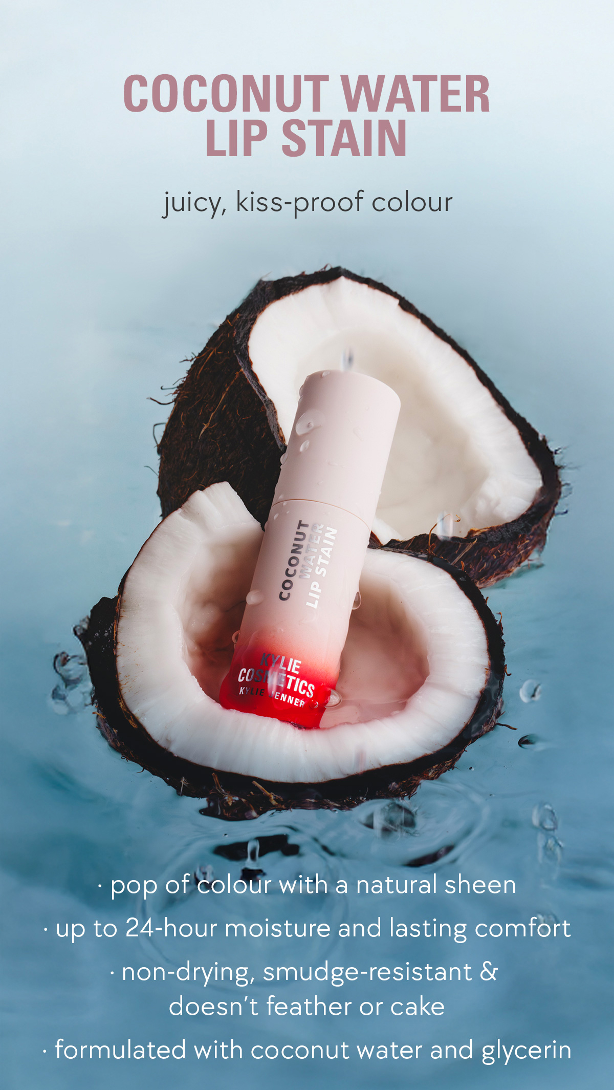 cocnut water lip stain 