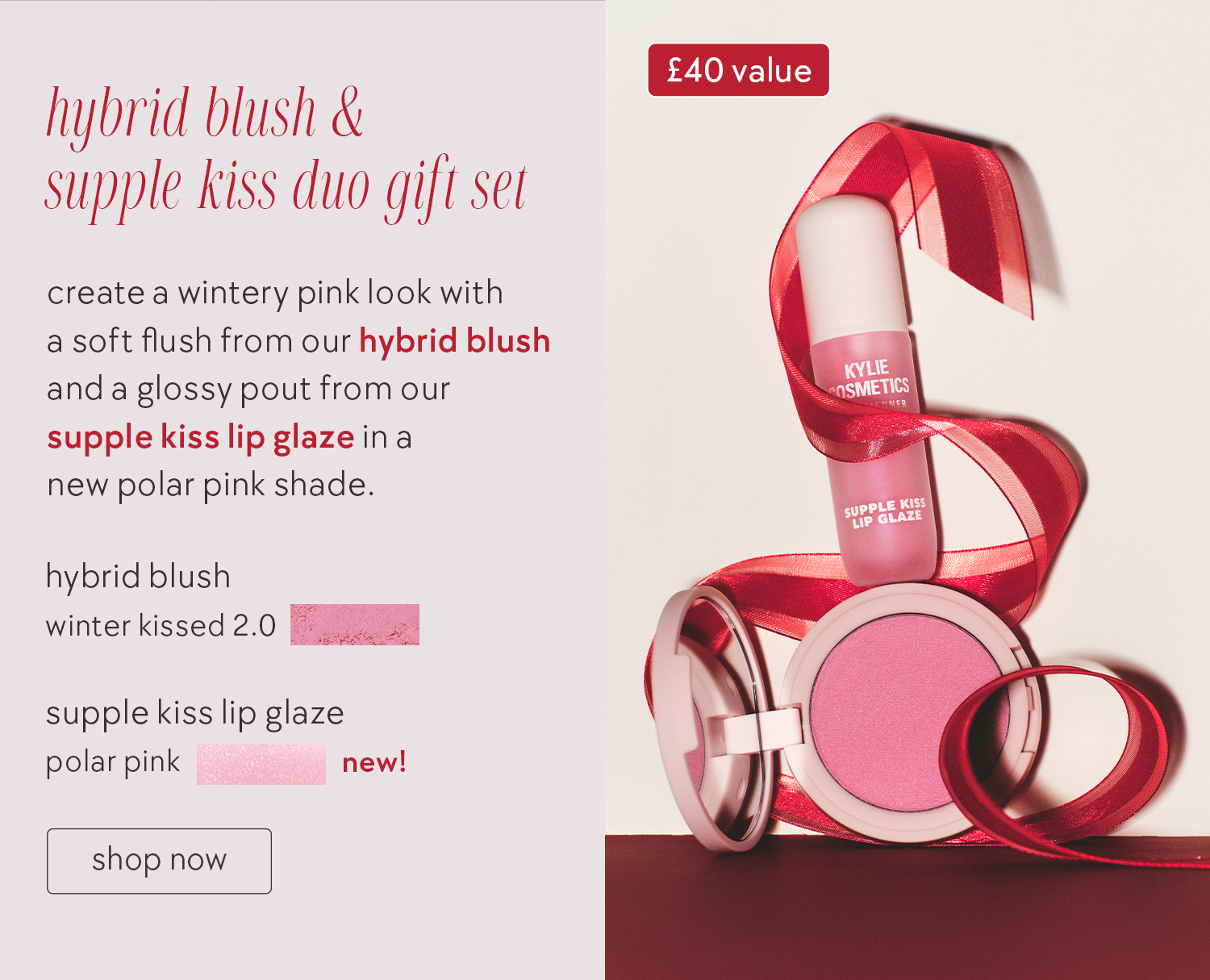 hybrid blush & supple kiss duo gift set