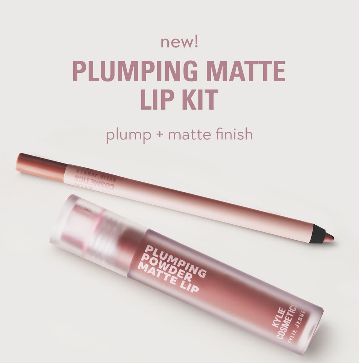 new! plumping matte lip kit