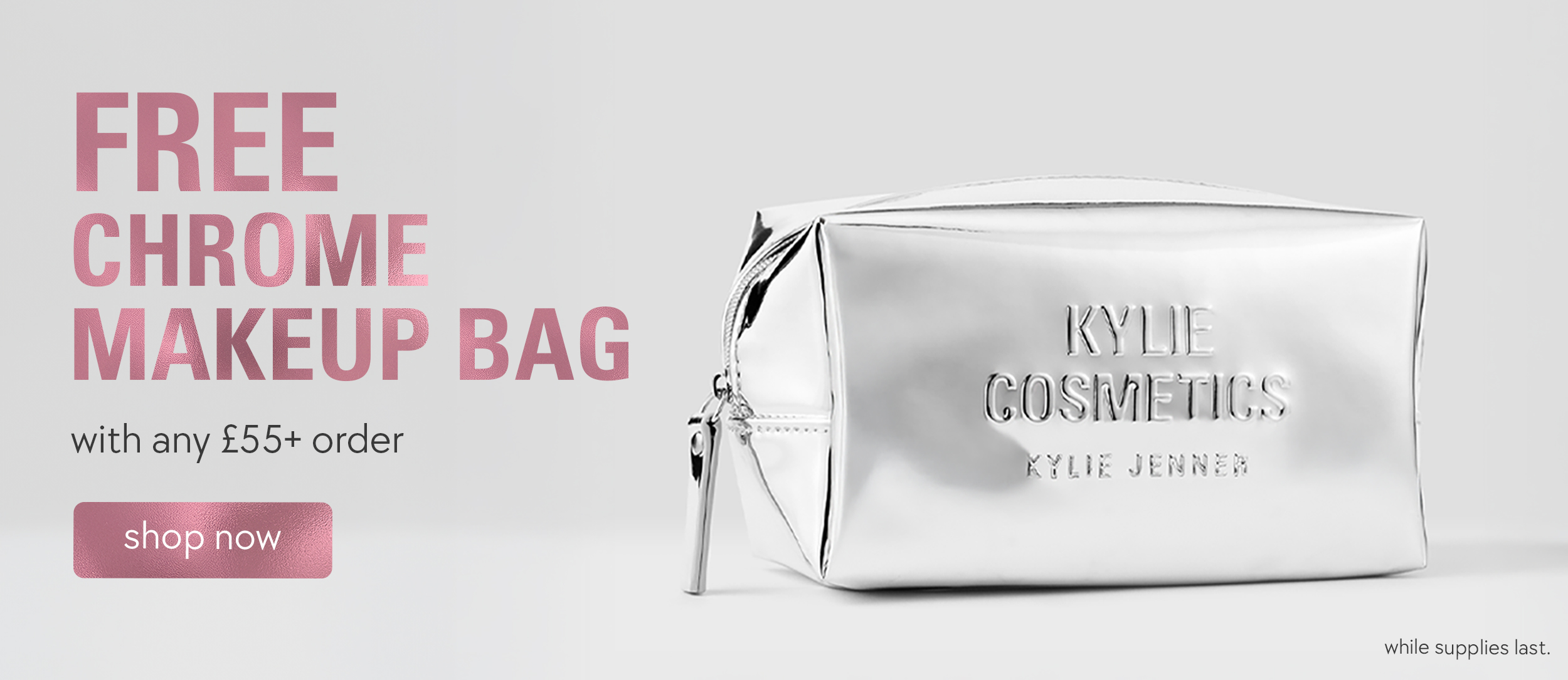 free chrome makeup bag