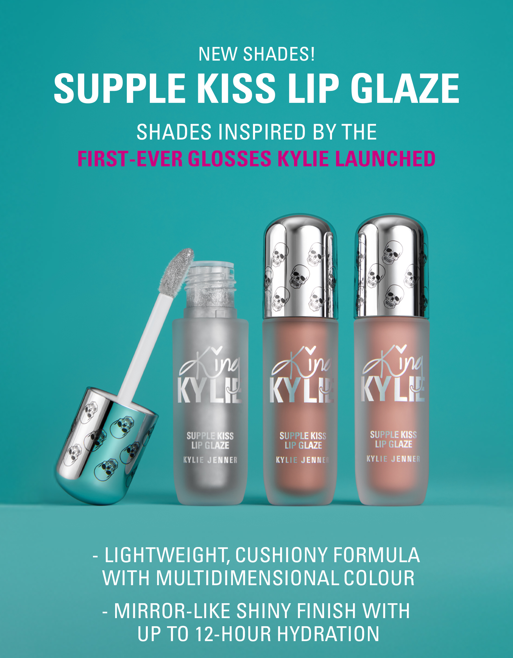 new shades! supple kiss lip glaze