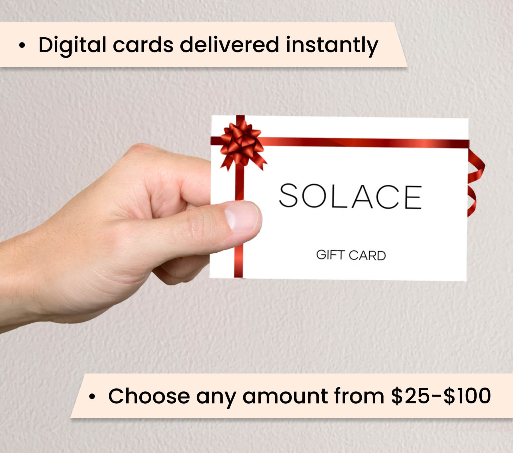 Digital cards delivered instantly
