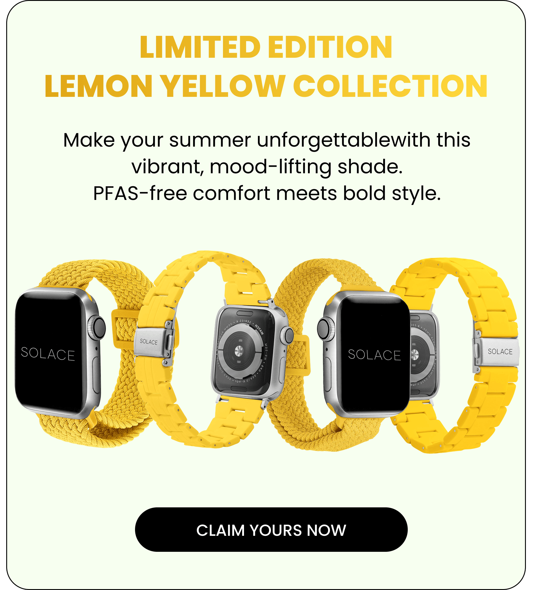 Limited Edition Lemon Yellow Collection