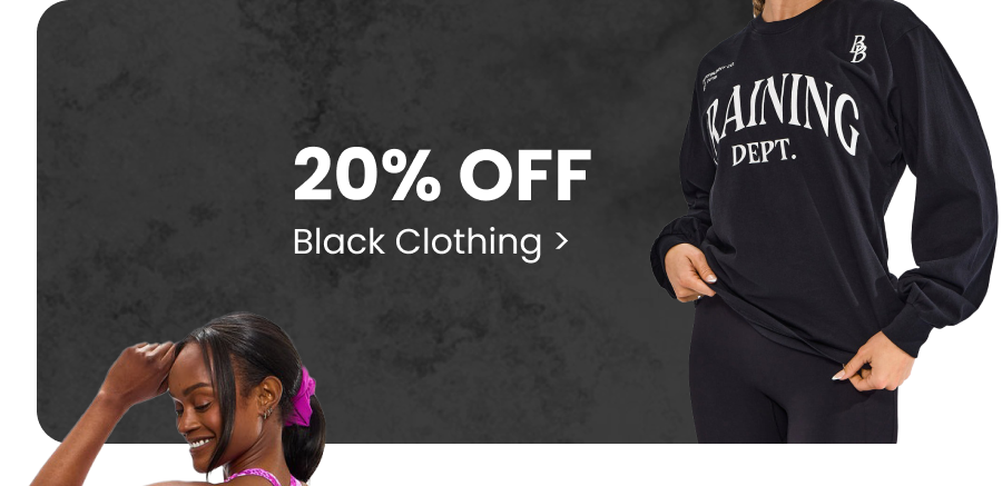 20% Off Black Clothing >