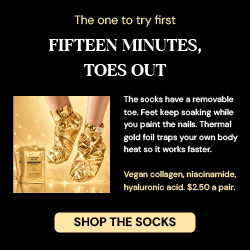 Fifteen minutes, toes out