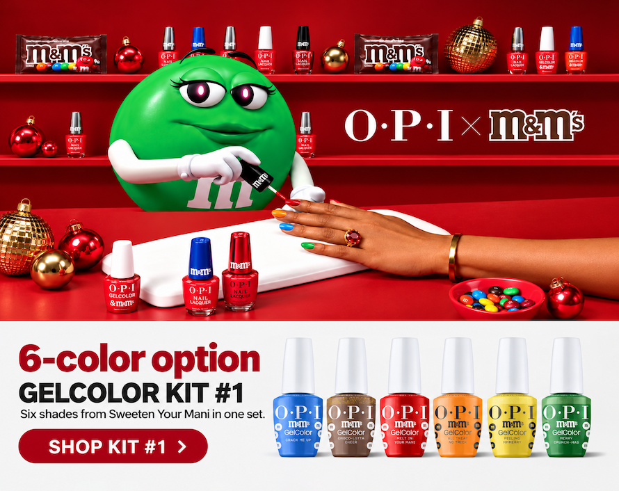 6-color option: GelColor Kit #1. Six shades from Sweeten Your Mani in one set.