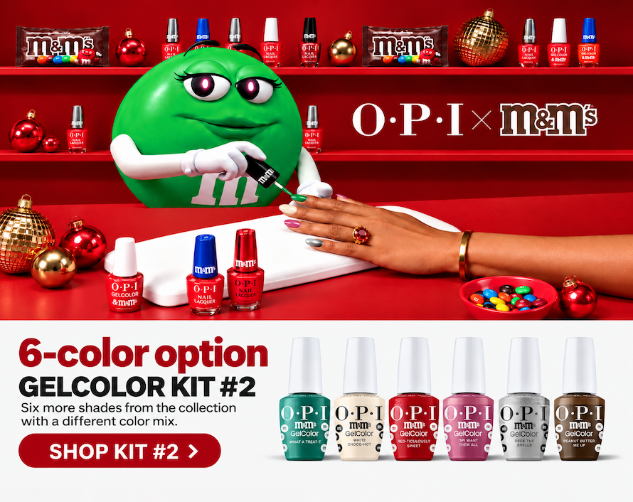 6-color option: GelColor Kit #2. Six more shades from the collection with a different color mix.