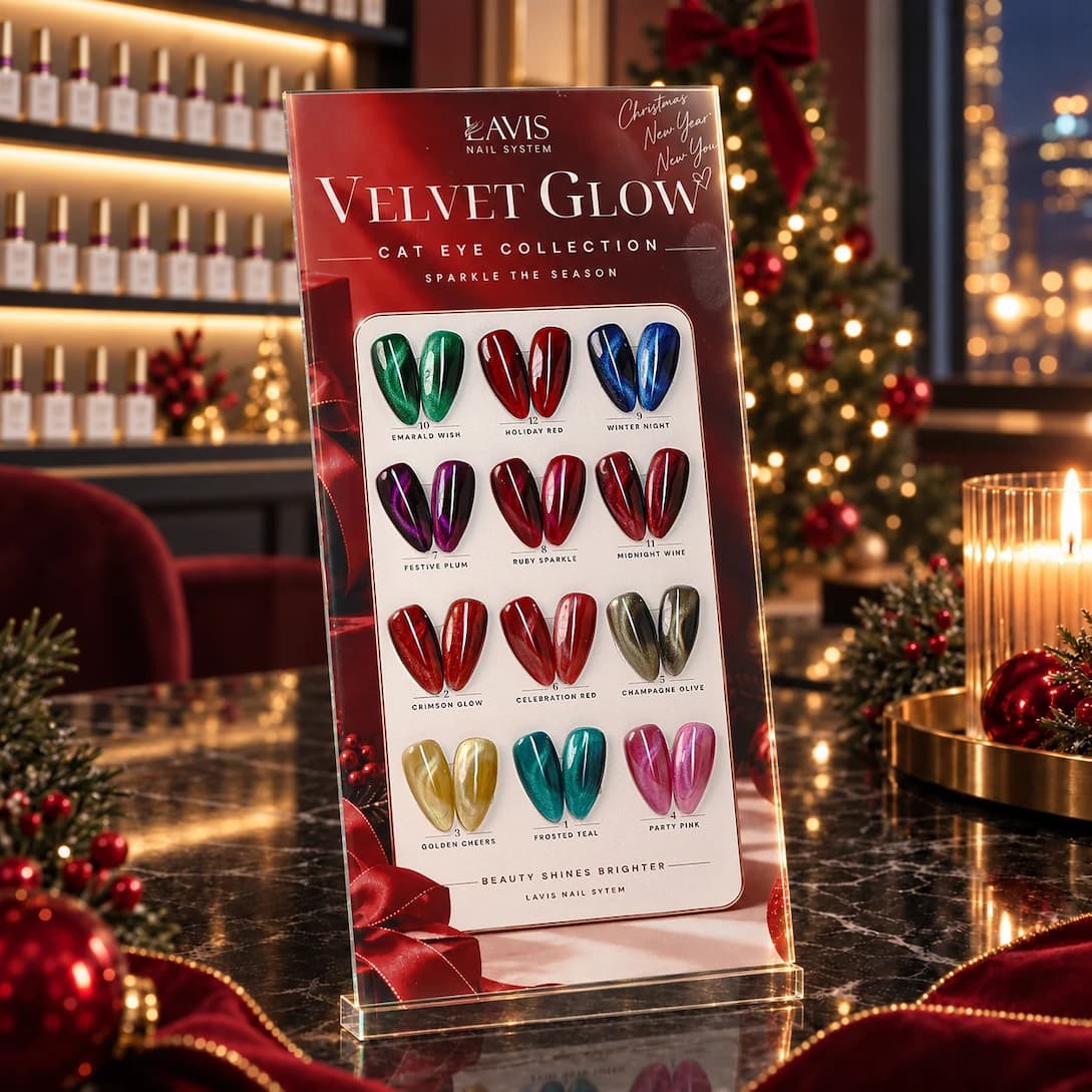 LAVIS Velvet Glow cat eye collection, 12 shades