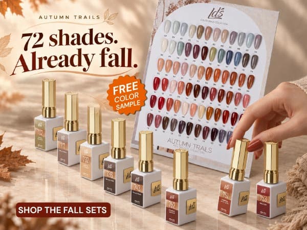 LDS Color Craze Autumn Trails — 72 fall gel shades in one collection box.