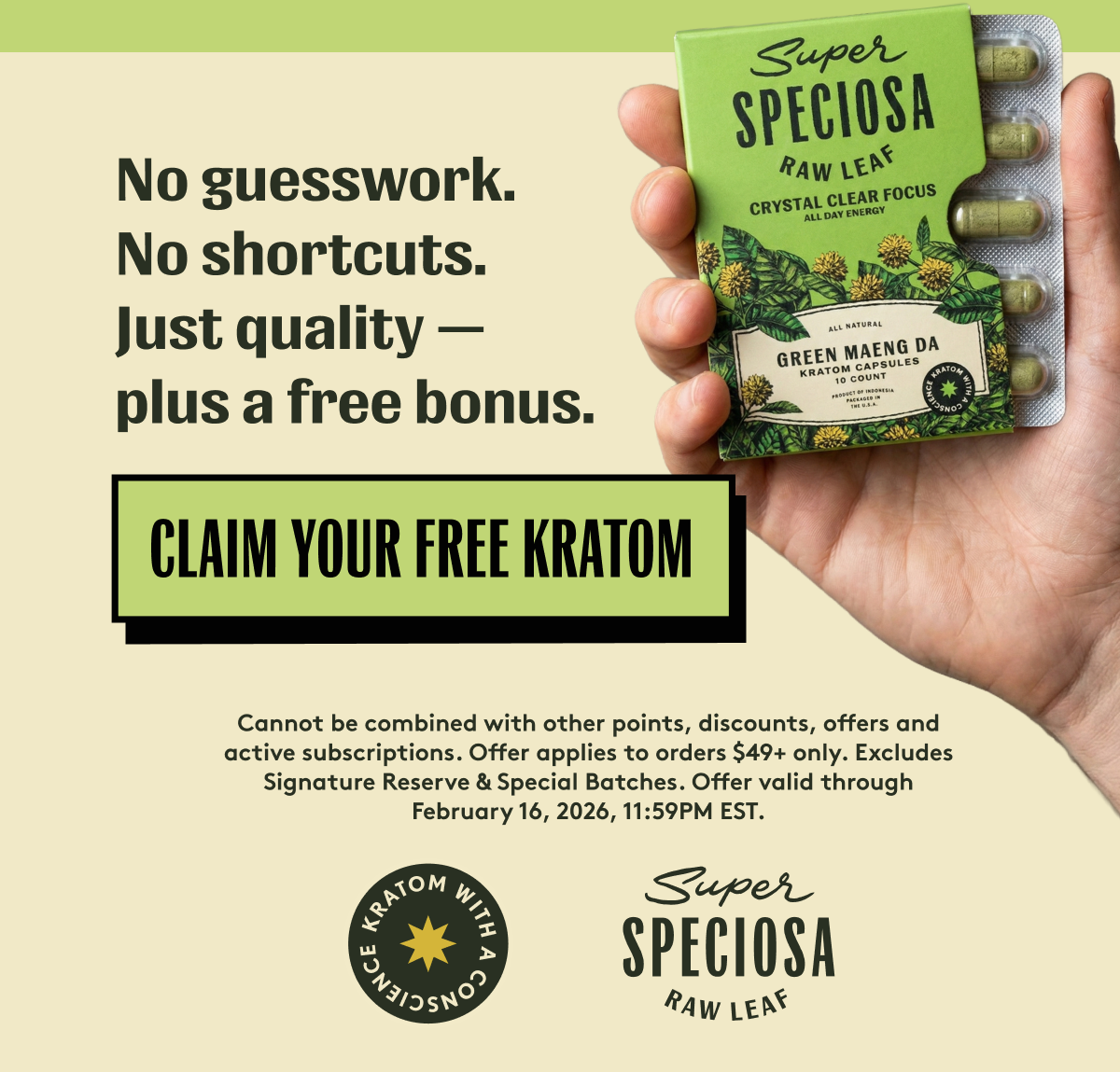 Free Kratom $49+