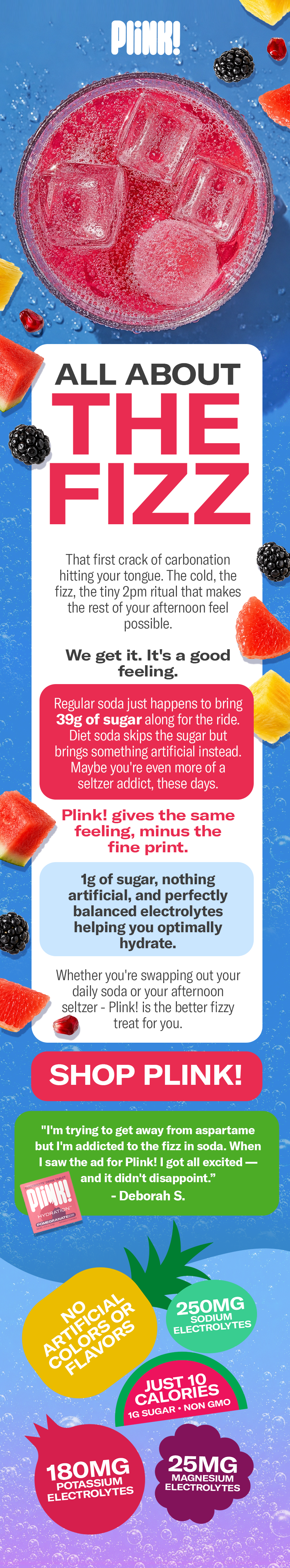 All About the Fizz | Shop Plink!