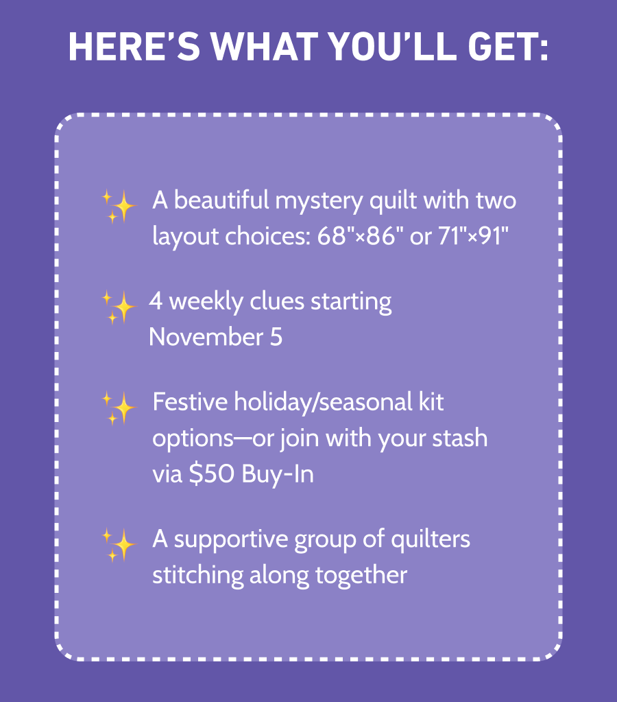 Here's what you'll get: