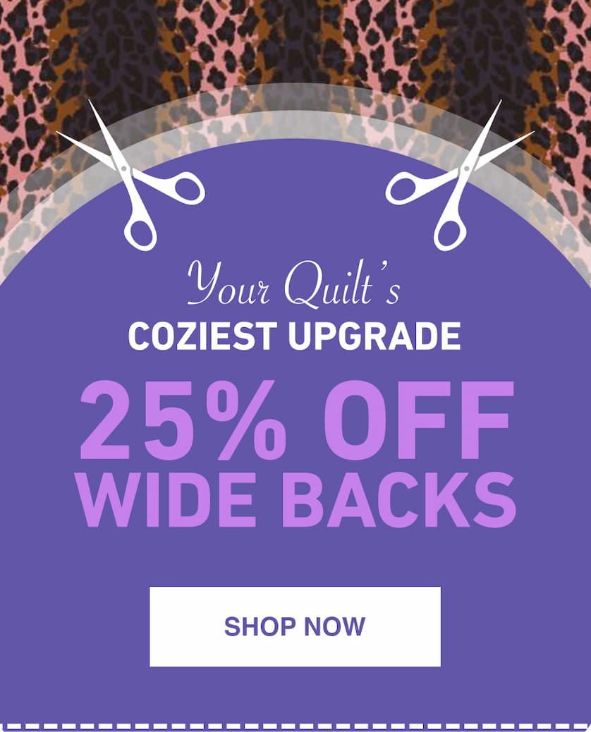 25% Off Wide Backs 