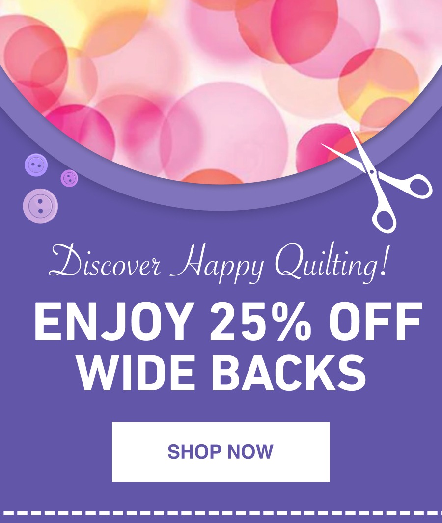 25% Off wide backs