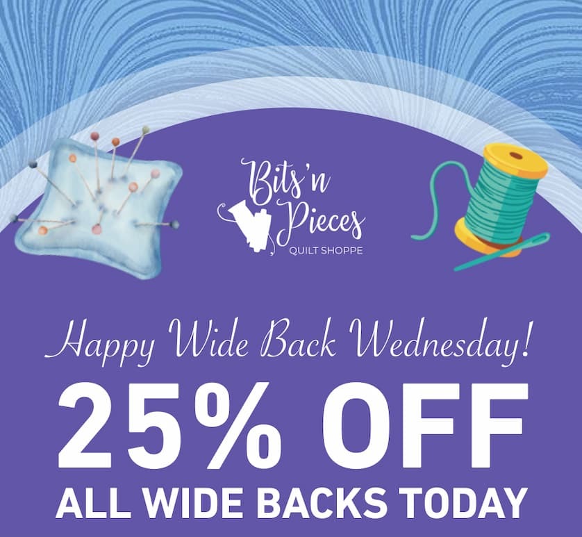 **Happy Wide Back Wednesday!**   25% Off All Wide Backs Today