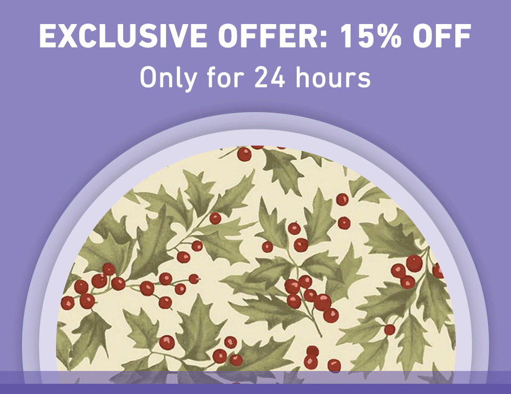 EXCLUSIVE OFFER: 15% OFF