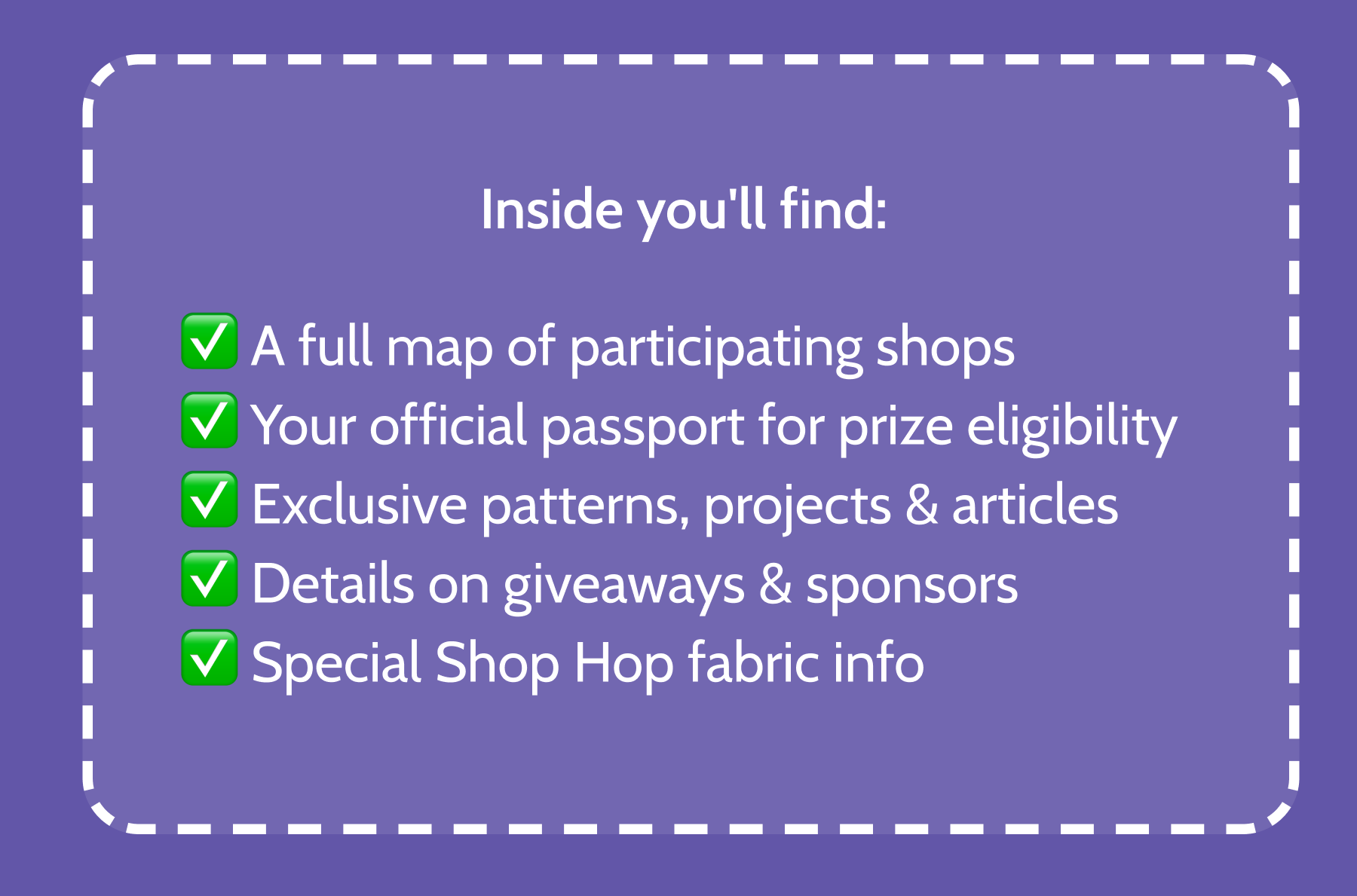 Inside you'll find: