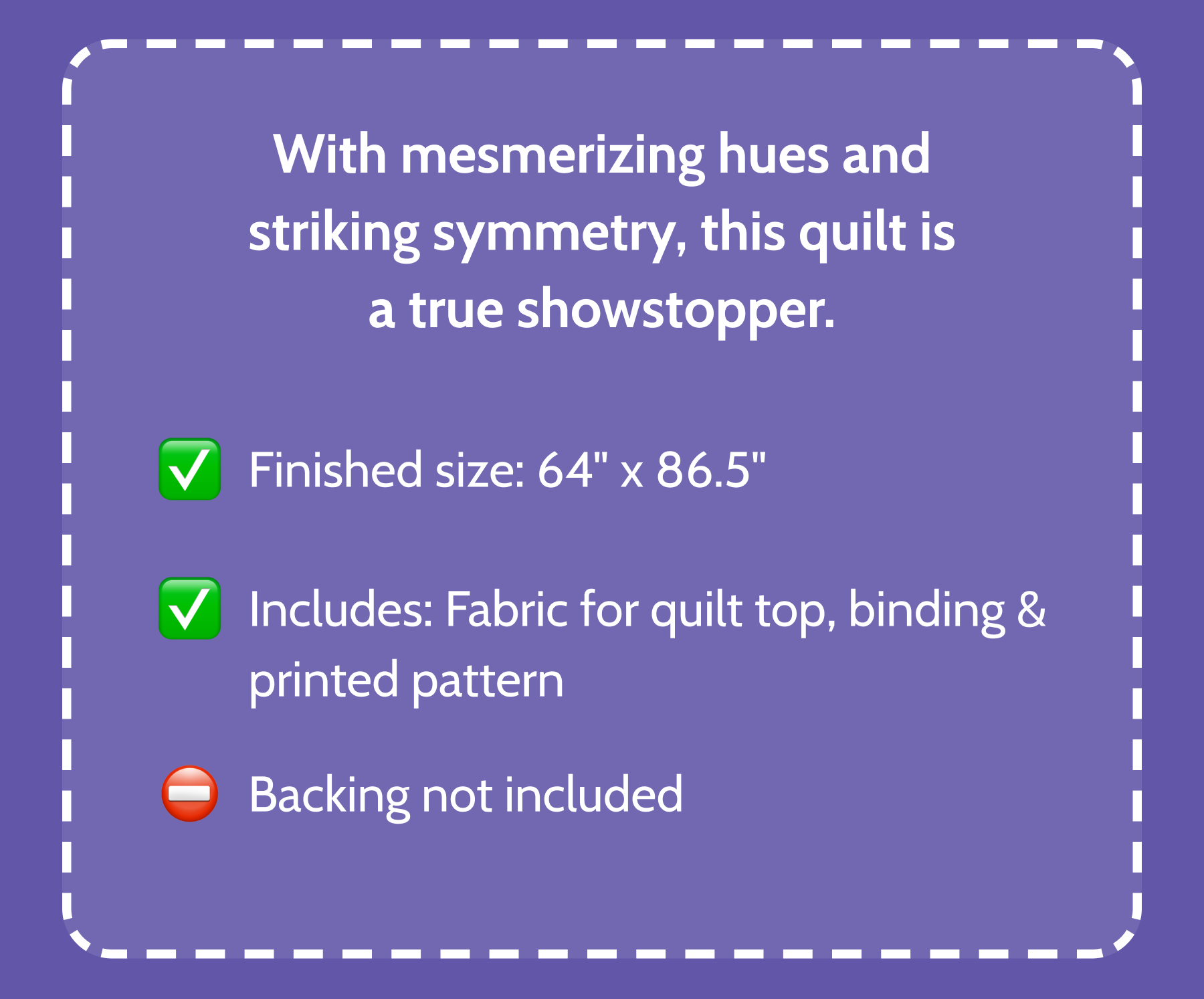 Vivid Kaleidoscope Multicolor Quilt Kit