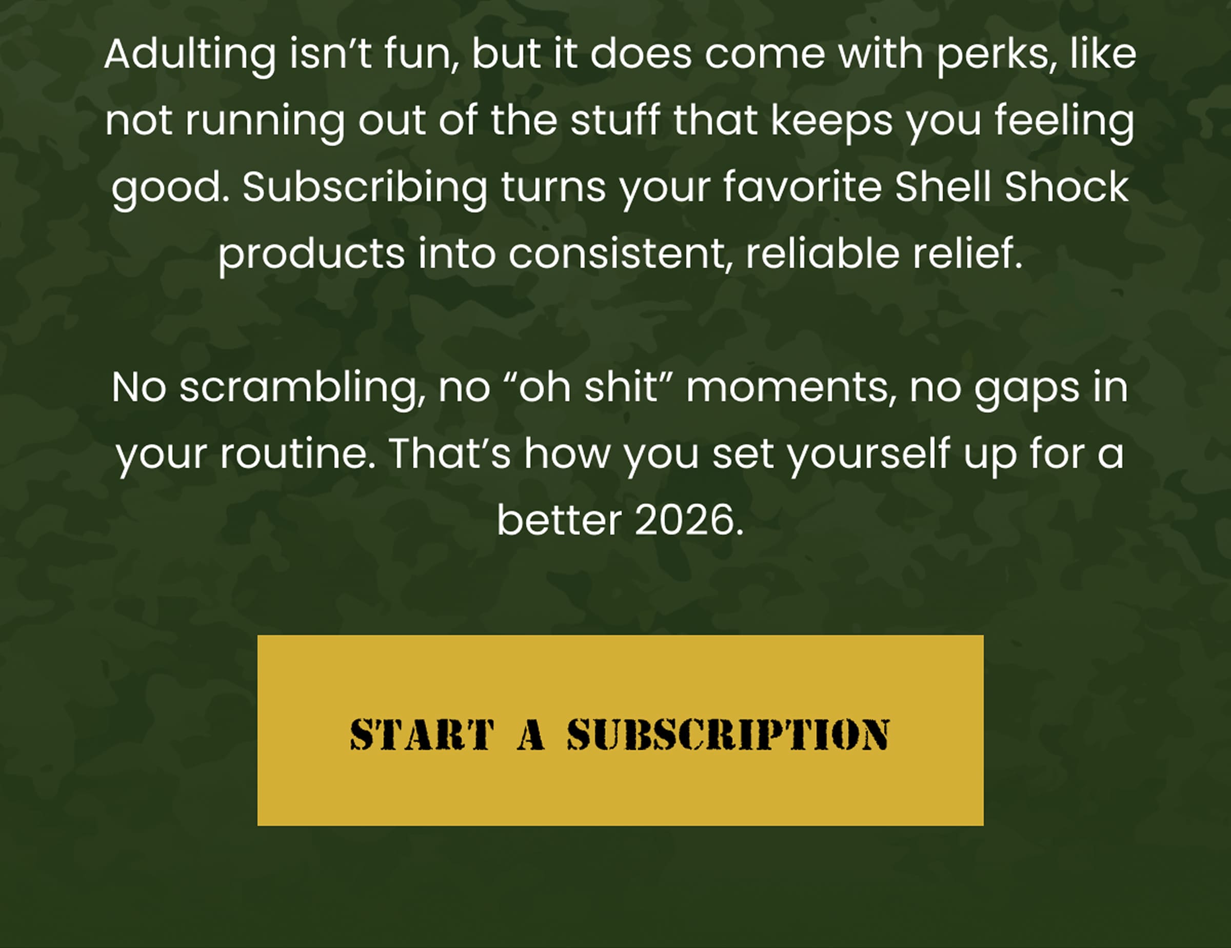 Set yourself up for a better 2026. | Start a Subscription