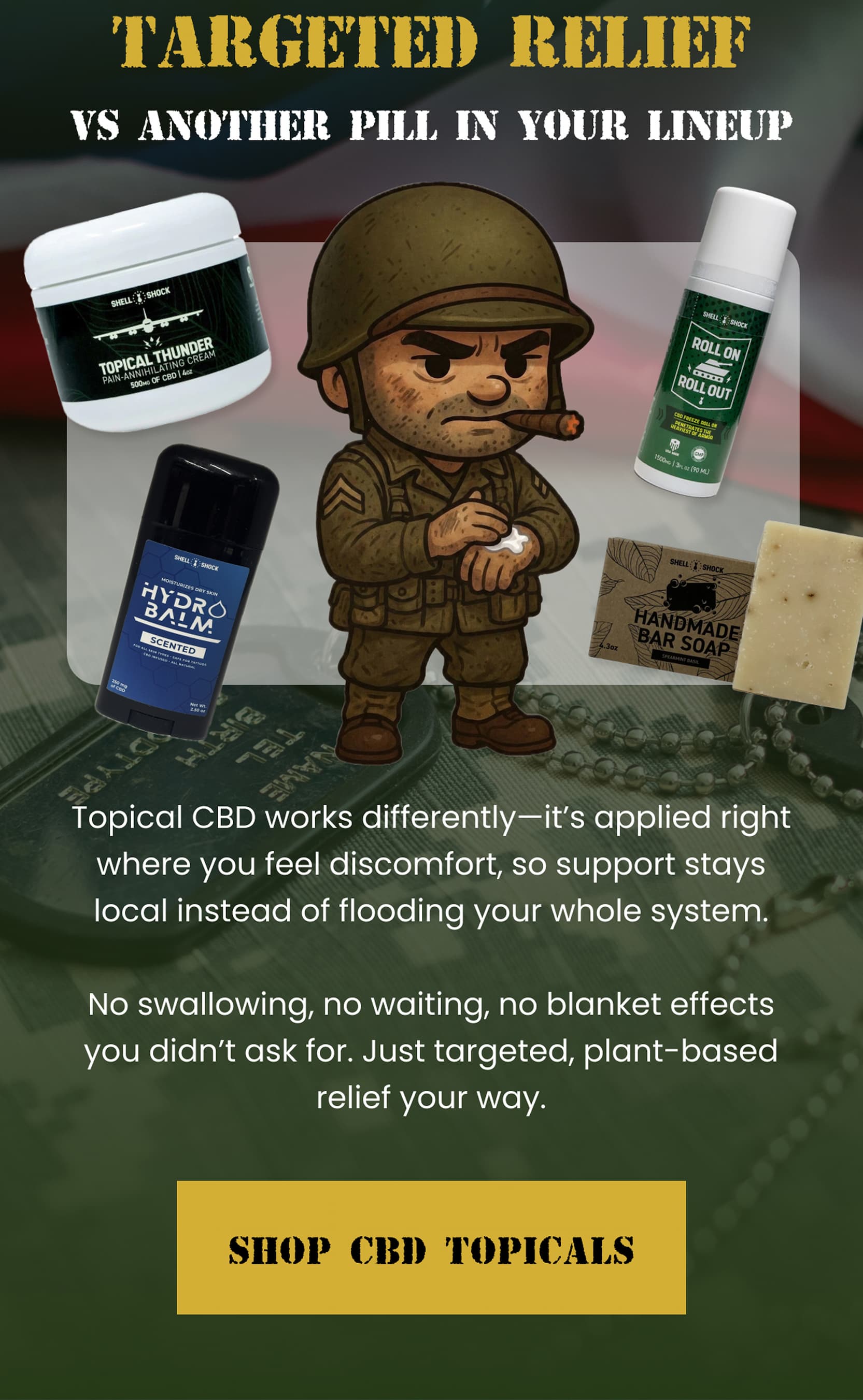 Targeted Relief vs Another Pill In Your Lineup | Shop CBD Topicals