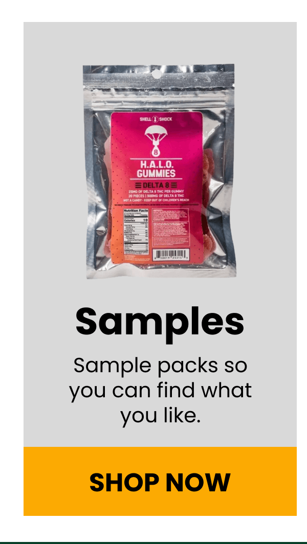 Samples | Sample packs so you can find what you like. | Shop Now