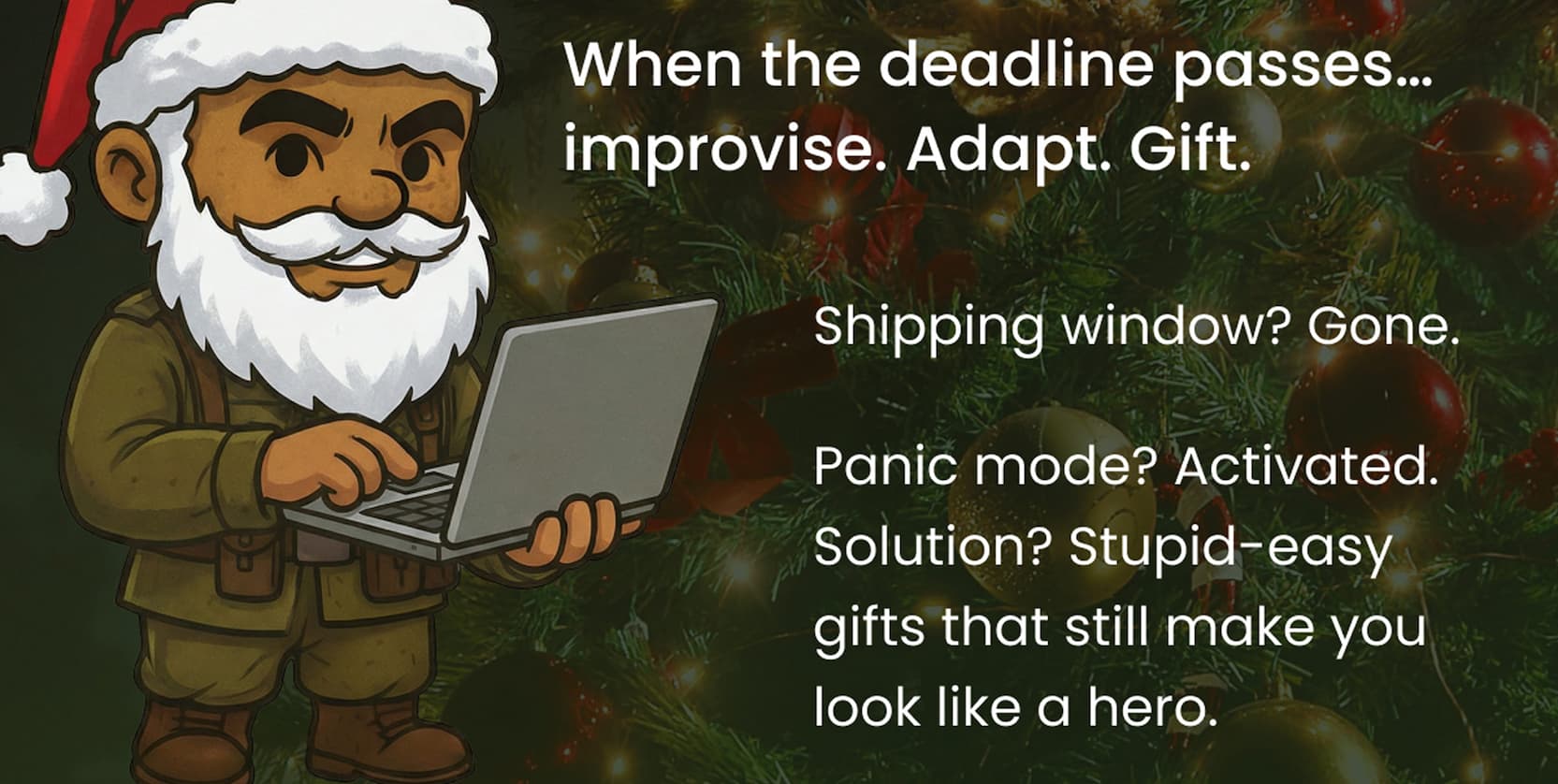 Improvise. Adapt. Gift.
