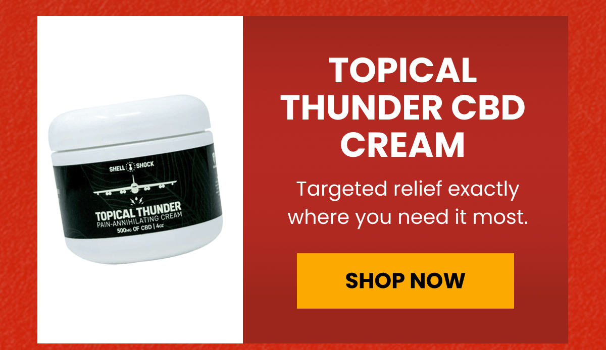 Topical Thunder CBD Cream | Targeted relief exactly where you need it most. | Shop Now