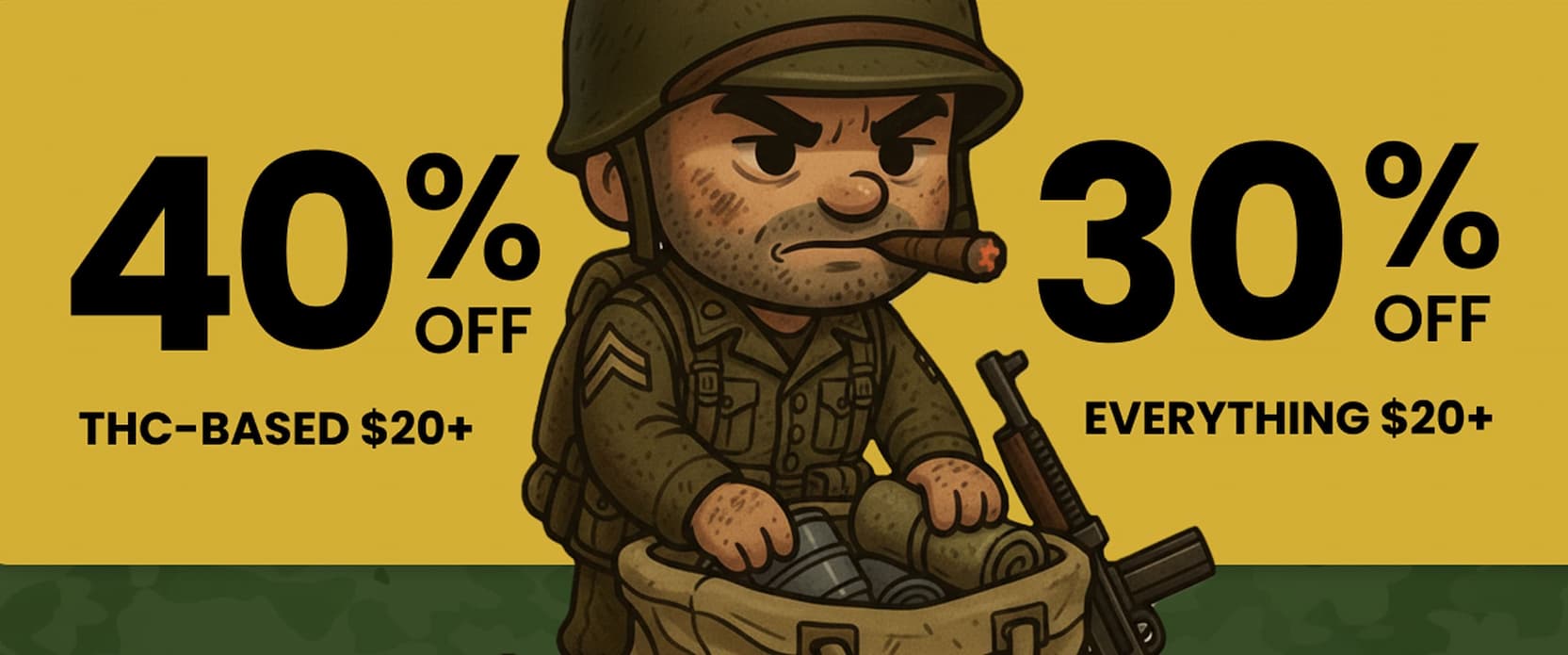 40% Off THC-Based $20+ | 30% Off Everything $20+