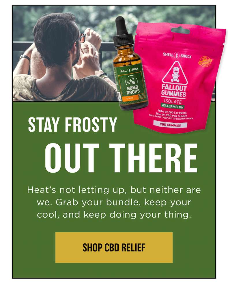 Stay Frosty Out There. Shop CBD Relief