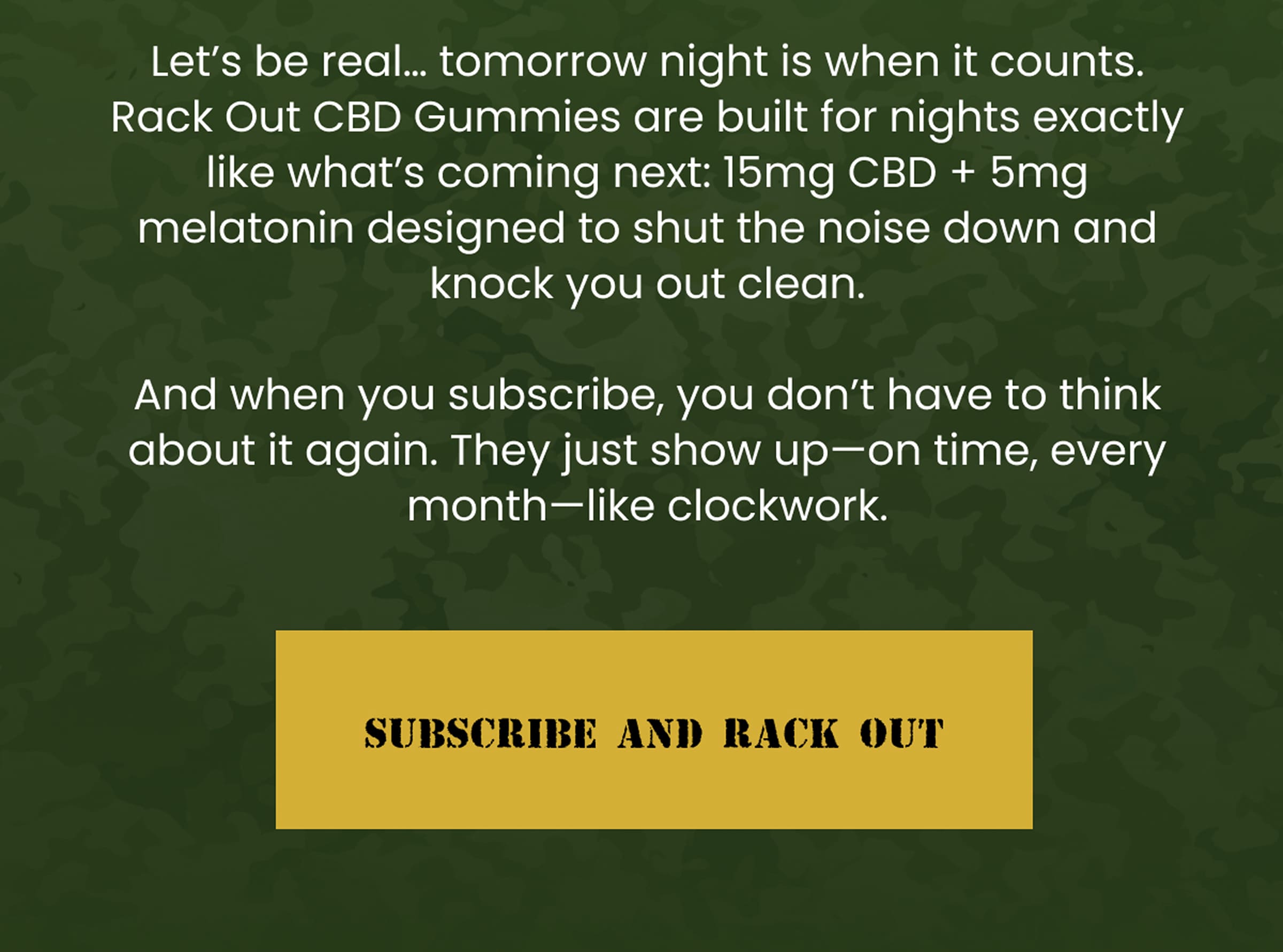 Subscribe and Rack Out