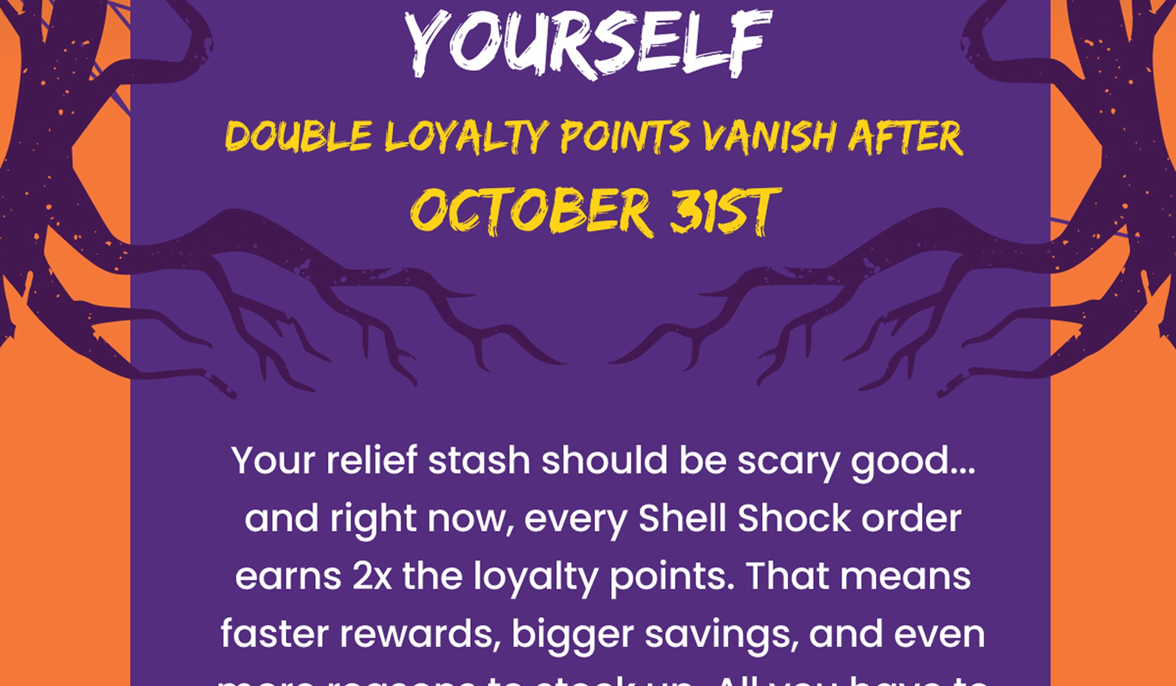 Double Loyalty Points vanish after October 31st