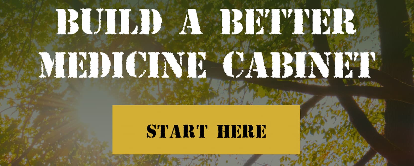 Build a Better Medicine Cabinet | Start Here