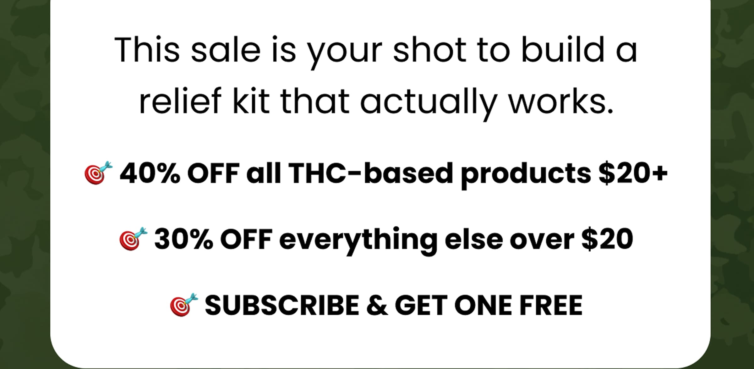 40% Off THC $20+ | 30% Off everything else $20+  | Subscribe & Get One Free