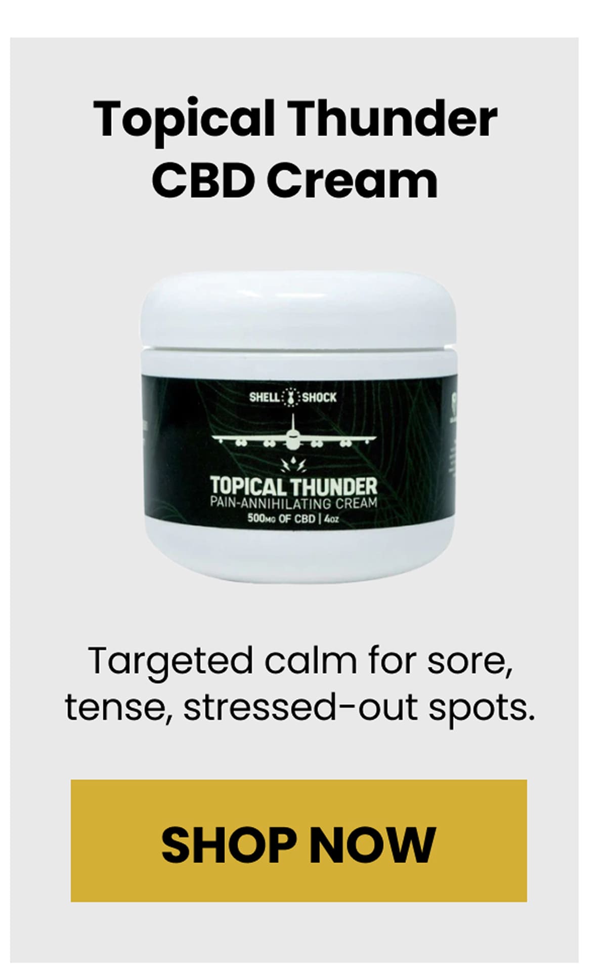 Topical Thunder CBD Cream | Shop Now